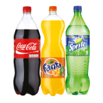 Coca Cola, Fanta, Sprite PET